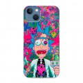 Дизайнерский силиконовый чехол для Iphone 13 Рик и Морти Rick Morty