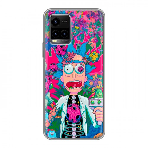 Дизайнерский силиконовый чехол для Vivo Y33s Рик и Морти Rick Morty