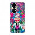 Дизайнерский силиконовый с усиленными углами чехол для Huawei P50 Pro Рик и Морти Rick Morty