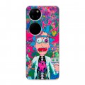 Дизайнерский пластиковый чехол для Huawei P50 Pocket Рик и Морти Rick Morty