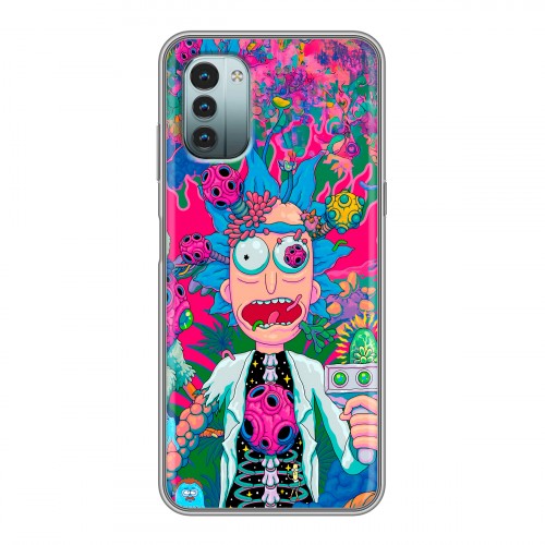 Дизайнерский силиконовый чехол для Nokia G11 Рик и Морти Rick Morty