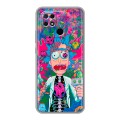 Дизайнерский силиконовый чехол для Xiaomi Redmi 10C Рик и Морти Rick Morty