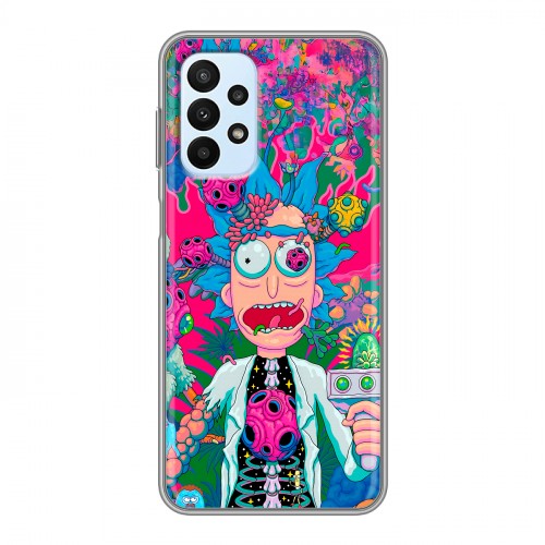 Дизайнерский силиконовый с усиленными углами чехол для Samsung Galaxy A23 Рик и Морти Rick Morty