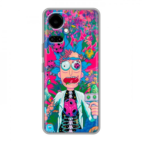 Дизайнерский силиконовый чехол для Tecno Camon 19 Рик и Морти Rick Morty
