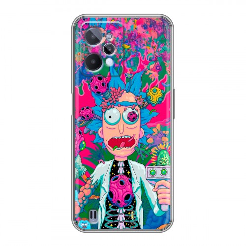 Дизайнерский силиконовый чехол для Realme C31 Рик и Морти Rick Morty