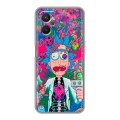 Дизайнерский силиконовый с усиленными углами чехол для OPPO A96 Рик и Морти Rick Morty