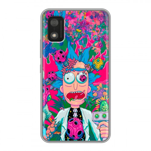 Дизайнерский силиконовый чехол для Itel A17 Рик и Морти Rick Morty