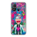 Дизайнерский силиконовый чехол для Itel A49 Рик и Морти Rick Morty