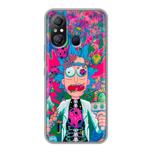 Дизайнерский силиконовый чехол для Itel A49 Рик и Морти Rick Morty