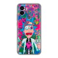 Дизайнерский силиконовый чехол для Xiaomi Redmi A1 Plus Рик и Морти Rick Morty