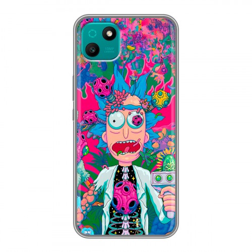 Дизайнерский силиконовый чехол для Wiko T10 Рик и Морти Rick Morty