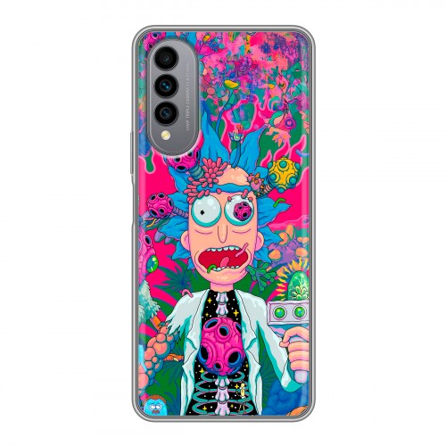 Дизайнерский силиконовый чехол для Wiko T50 Рик и Морти Rick Morty