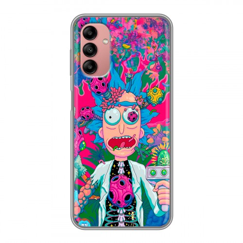 Дизайнерский силиконовый чехол для Samsung Galaxy A04s Рик и Морти Rick Morty