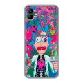 Дизайнерский силиконовый чехол для Samsung Galaxy A04 Рик и Морти Rick Morty