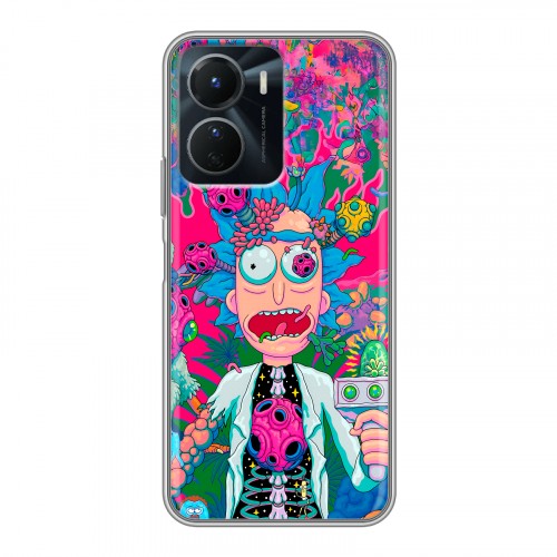 Дизайнерский силиконовый чехол для Vivo Y16 Рик и Морти Rick Morty