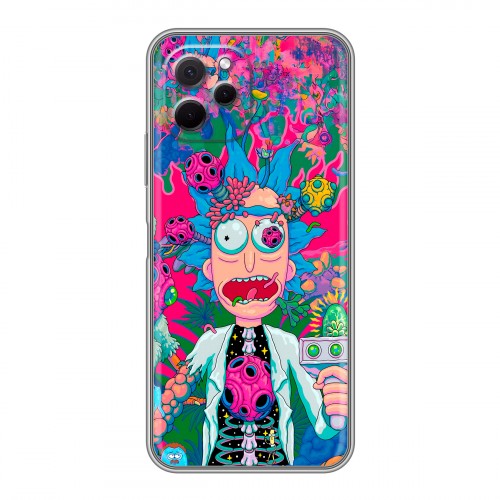 Дизайнерский силиконовый с усиленными углами чехол для Huawei Nova Y61 Рик и Морти Rick Morty