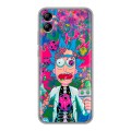 Дизайнерский силиконовый чехол для Samsung Galaxy A04e Рик и Морти Rick Morty