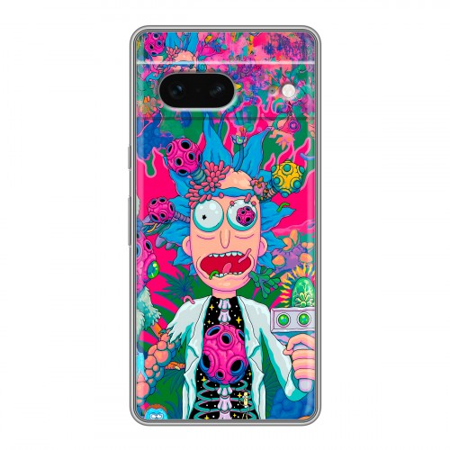 Дизайнерский силиконовый чехол для Google Pixel 7 Рик и Морти Rick Morty