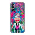 Дизайнерский силиконовый чехол для Samsung Galaxy A14 Рик и Морти Rick Morty