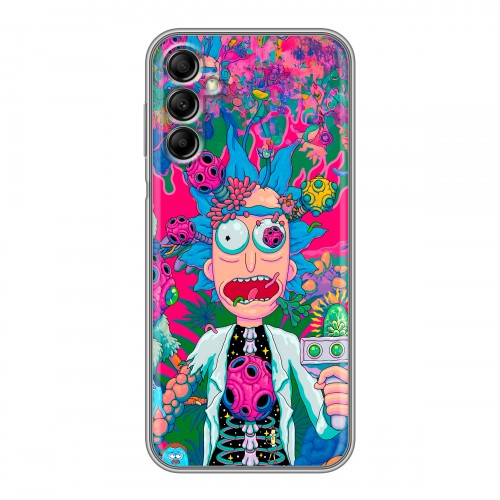 Дизайнерский силиконовый чехол для Samsung Galaxy A14 Рик и Морти Rick Morty