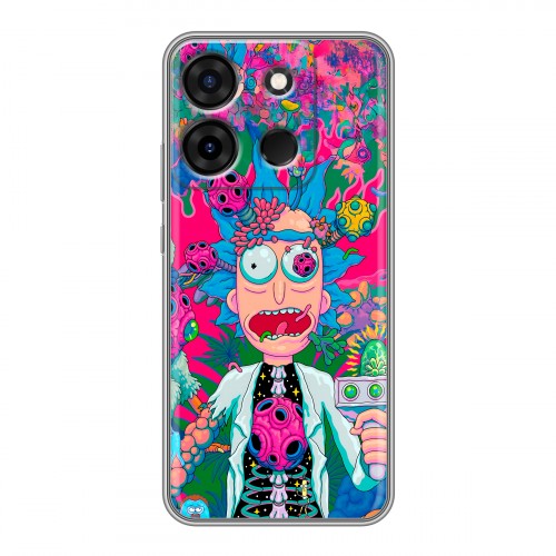 Дизайнерский силиконовый чехол для Infinix Smart 7 Рик и Морти Rick Morty
