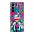 Дизайнерский силиконовый с усиленными углами чехол для Vivo V27 Рик и Морти Rick Morty