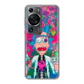 Дизайнерский силиконовый чехол для Huawei P60 Рик и Морти Rick Morty