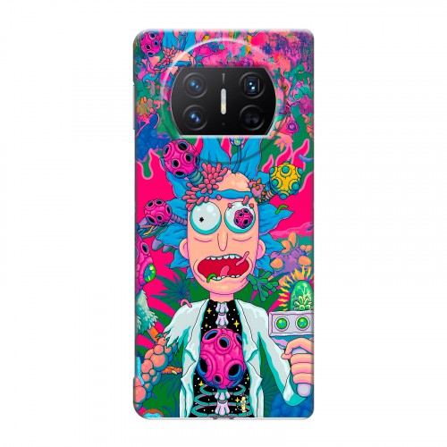 Дизайнерский пластиковый чехол для Huawei Mate X3 Рик и Морти Rick Morty