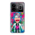 Дизайнерский силиконовый чехол для Realme GT3 Рик и Морти Rick Morty