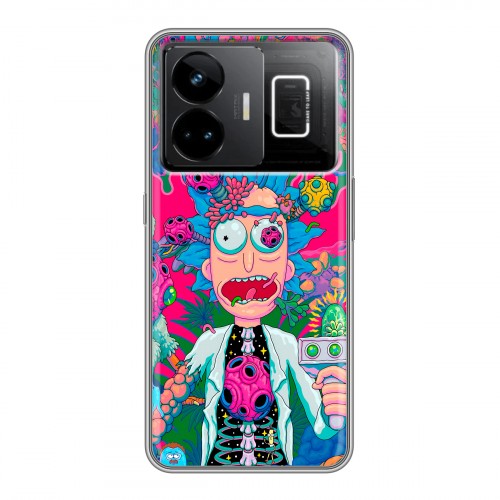 Дизайнерский силиконовый чехол для Realme GT3 Рик и Морти Rick Morty