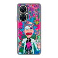 Дизайнерский силиконовый чехол для Huawei Nova 11i Рик и Морти Rick Morty