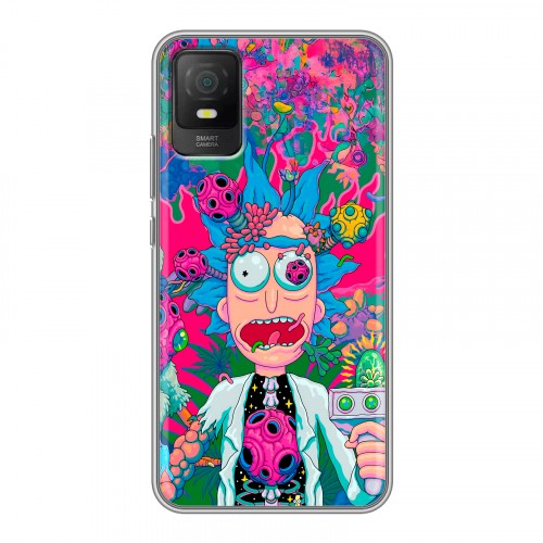 Дизайнерский силиконовый чехол для TCL 403 Рик и Морти Rick Morty