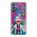 Дизайнерский силиконовый чехол для Samsung Galaxy M54 Рик и Морти Rick Morty