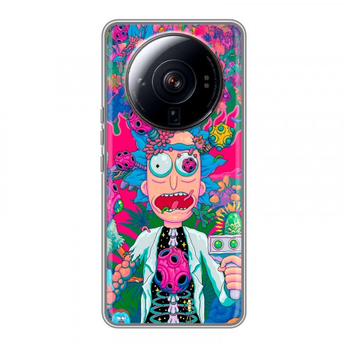 Дизайнерский силиконовый чехол для Xiaomi 12S Ultra Рик и Морти Rick Morty