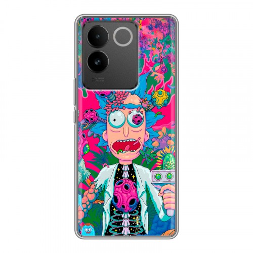 Дизайнерский силиконовый чехол для Vivo S17e Рик и Морти Rick Morty