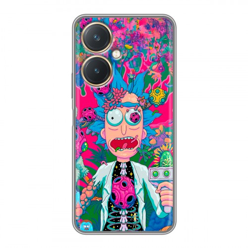 Дизайнерский силиконовый чехол для Vivo Y27 4G Рик и Морти Rick Morty