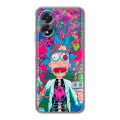 Дизайнерский силиконовый чехол для OPPO A38 4G Рик и Морти Rick Morty