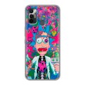 Дизайнерский силиконовый чехол для Tecno Spark 7 Рик и Морти Rick Morty