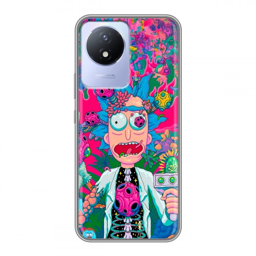 Дизайнерский силиконовый чехол для Vivo Y11 (2023) Рик и Морти Rick Morty