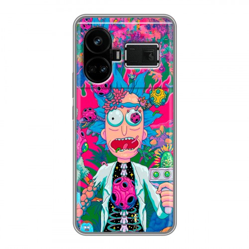 Дизайнерский силиконовый чехол для Realme GT5 Рик и Морти Rick Morty
