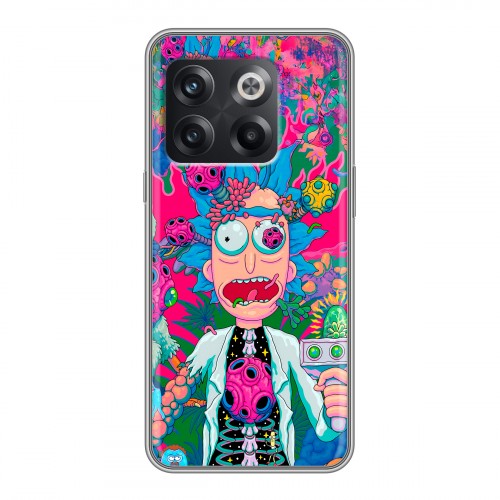 Дизайнерский силиконовый чехол для OnePlus 10T Рик и Морти Rick Morty