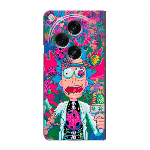 Дизайнерский пластиковый чехол для OPPO Find N3 Рик и Морти Rick Morty