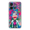Дизайнерский силиконовый чехол для Itel A60s Рик и Морти Rick Morty
