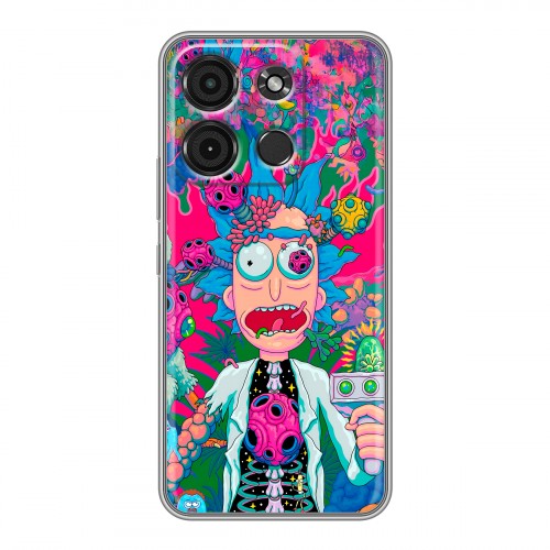 Дизайнерский силиконовый чехол для Itel A60s Рик и Морти Rick Morty