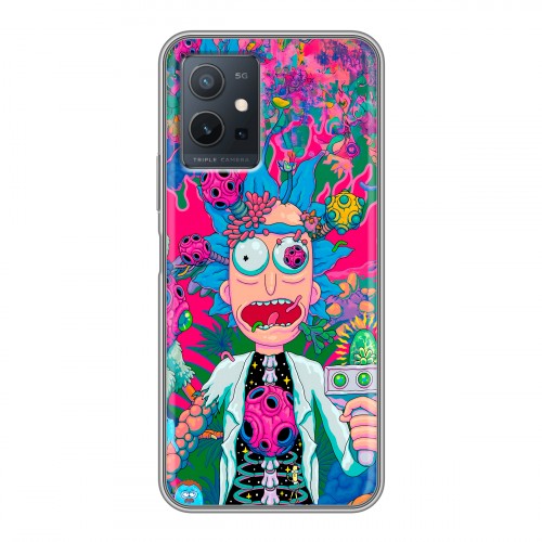 Дизайнерский силиконовый чехол для Vivo Y55 5G Рик и Морти Rick Morty