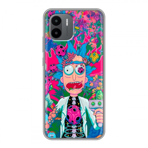 Дизайнерский силиконовый чехол для Xiaomi Redmi A2 Рик и Морти Rick Morty