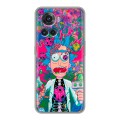 Дизайнерский силиконовый чехол для OnePlus Ace Рик и Морти Rick Morty