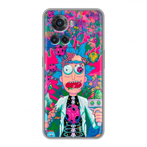 Дизайнерский силиконовый чехол для OnePlus Ace Рик и Морти Rick Morty