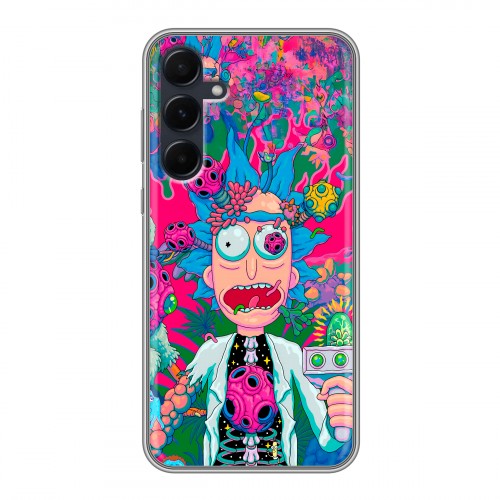 Дизайнерский силиконовый чехол для Samsung Galaxy A55 Рик и Морти Rick Morty