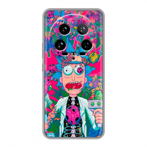 Дизайнерский силиконовый чехол для Xiaomi 14 Ultra Рик и Морти Rick Morty